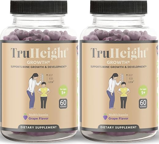 ProHeight - TruHeight Gummies (Uva) – Suplemento Natural para Crescimento de Altura Infantil