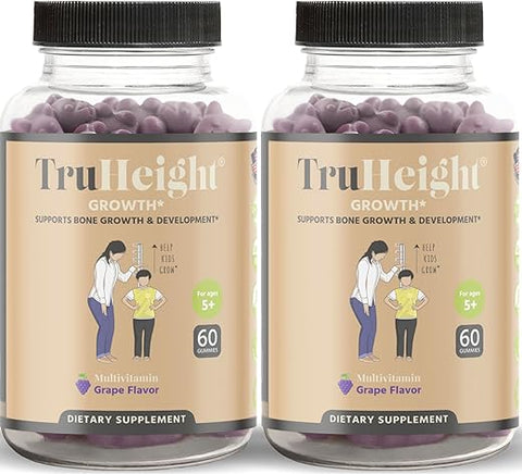 ProHeight - TruHeight Gummies (Uva) – Suplemento Natural para Crescimento de Altura Infantil
