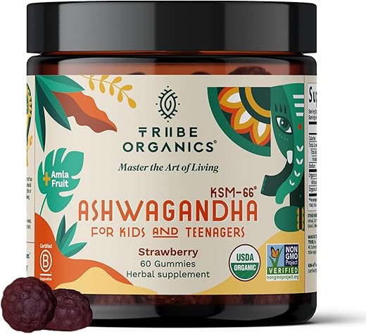 TRIBE ORGANICS - Ashwagandha KSM-66 Gummies para Crianças – Fortaleça sua Marca com Saúde e Vitalidade