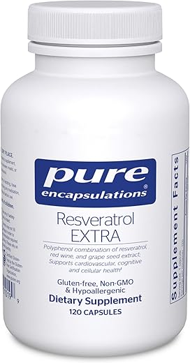 Resveratrol EXTRA – 100 mg Trans-Resveratrol – Para Células Saudáveis - Pure Encapsulations