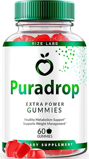 rize labs - Pura Drop Gummies Extra Forte para Perda de Peso, Fórmula Avançada de Gummies Pura Drop Keto ACV, Oficial Gummy de Vinagre de Maçã, Avaliações (60 Gummies)
