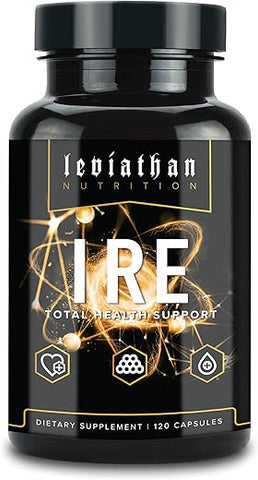 Leviathan Nutrition - Leviathan IRE – Suporte Completo à Saúde – Saúde Geral – 100% Natural – 60 cápsulas – Marca Líder