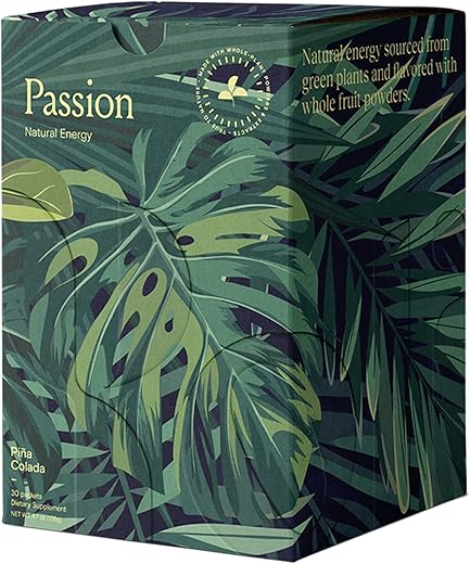 Yoli® - Yoli Passion Energy Drink Mix – Pó para Bebida Energética Natural, 30 Sachês – Sabor Pina Colada