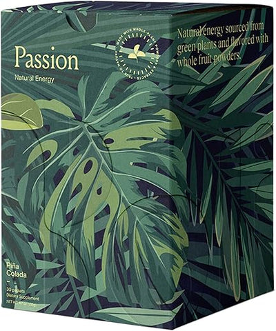 Yoli® - Yoli Passion Energy Drink Mix – Pó para Bebida Energética Natural, 30 Sachês – Sabor Pina Colada
