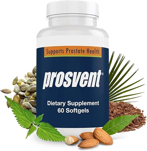 Prosvent - Suporte Avançado para a Próstata Masculina – Suplemento Natural com Saw Palmetto, Vitamina D e Zinco para Aliviar a Frequência Urinária