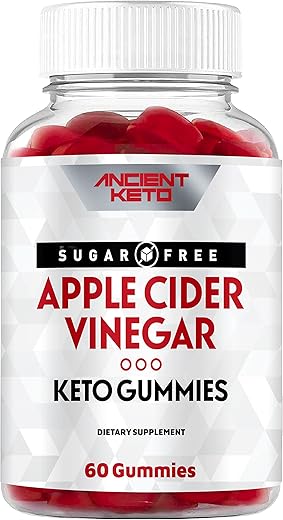 Ancient Keto - Gomas de Vinagre de Maçã com a Mãe – Sem Açúcar – Keto – Limpeza