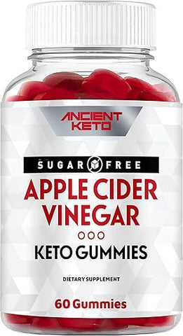 Ancient Keto - Gomas de Vinagre de Maçã com a Mãe – Sem Açúcar – Keto – Limpeza