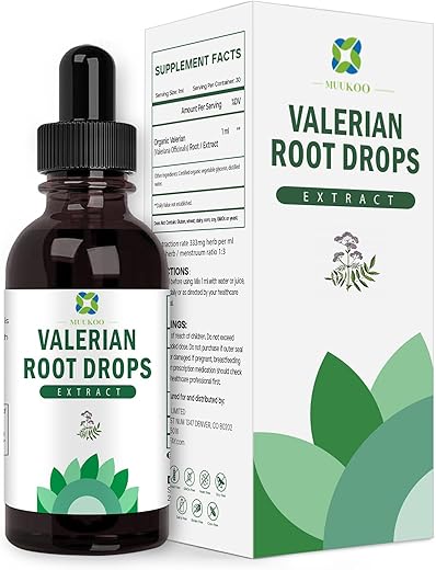 MuuKoo - Valeriana officinalis – Extrato Líquido de Raiz de Valeriana, Suplemento Herbal, 30ml