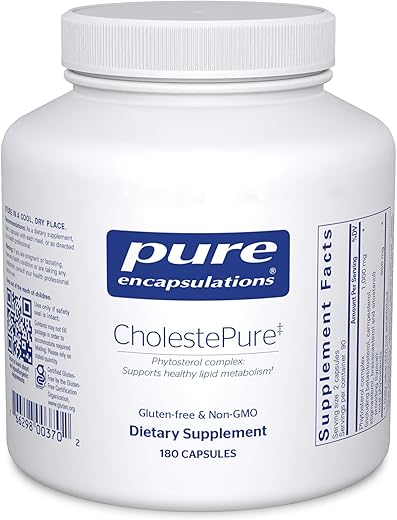 CholestePure | Suporte à Saúde Cardiovascular, Função Enzimática e Metabolismo Lipídico* | 180 Cápsulas - Pure Encapsulations
