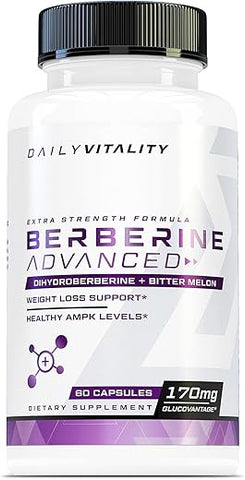 Berberine Advanced – Dihydroberberine 170 5X Mais Eficaz Que Berberina Regular Canela Ceylon | Extrato de Melão Amargo | Picolinato de Cromo – 60 Cápsulas - Cutler Nutrition
