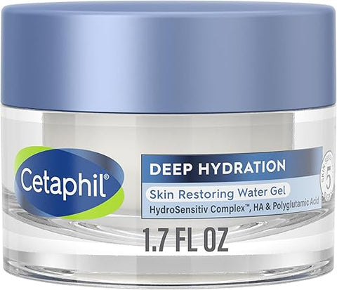 Gel Hidratante Restaurador de Pele com Ácido Hialurônico e Poliglutâmico, Hidratação 72 Horas, Para Pele Seca e Desidratada, Livre de Fragrância - Cetaphil