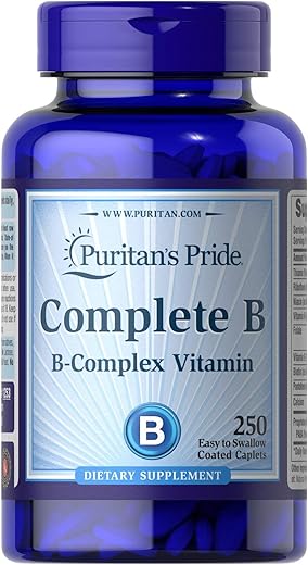 Puritan's Pride - Puritan’s Pride – Complexo B Completo para Metabolismo Energético, 250 Comprimidos