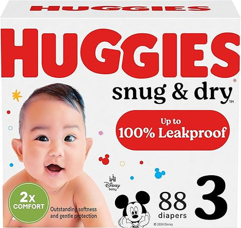 HUGGIES - Fraldas Huggies Tamanho 3, Ajuste Perfeito – 50 unidades