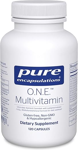 O.N.E. Multivitamina – Multivitamina Diária com Complexo Antioxidante Metafolin, CoQ10 e Luteína para Suporte à Visão, Função Cognitiva e Celular - Pure Encapsulations