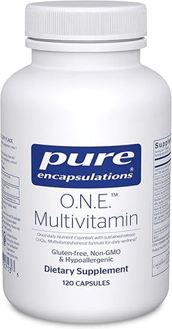 O.N.E. Multivitamina – Multivitamina Diária com Complexo Antioxidante Metafolin, CoQ10 e Luteína para Suporte à Visão, Função Cognitiva e Celular - Pure Encapsulations