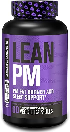 Lean PM – Queimador de Gordura Noturno e Auxílio ao Sono – 60 Cápsulas - Jacked Factory