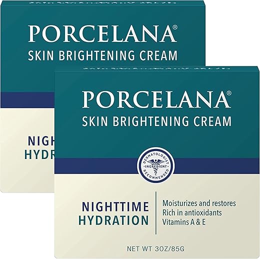 Creme Hidratante Noturno Porcelana – Fórmula Atualizada – Desvanece Manchas Escuras – 50g