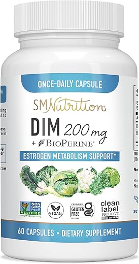 SMNutrition - DIM 200 mg | Equilíbrio de Estrogênio para Mulheres : [Nome da Marca]