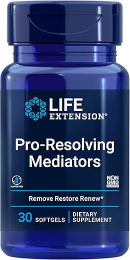 Suplemento para Gerenciamento da Inflamação e Saúde das Articulações – Life Extension Pro-Resolving Mediators: Suporte para Saúde Integral do Corpo – a partir de Óleo de Marin PRMs SPMs – Livre de Glúten, Não-OGM, 30g
