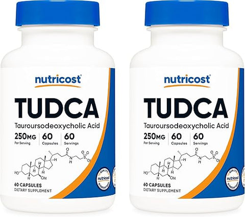 Tudca 250mg – 60 Cápsulas (2 Frascos) – Comprar Online - Nutricost