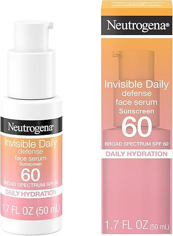 Protetor Solar Hidratante Neutrogena Invisible Daily Defense FPS 60 – Rosto
