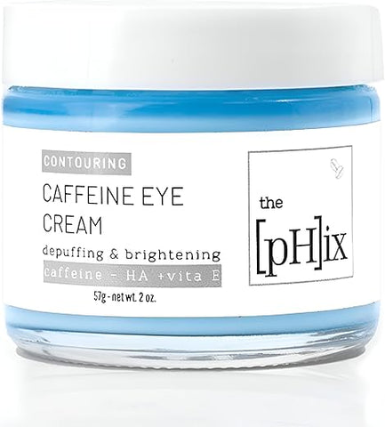 THE PHIX - Creme para os Olhos com Cafeína, Ácido Hialurônico, Vitamina E e Vitamina K – Vegano (Para Olheiras, Inchaço Facial, Rugas e Linhas Finas)