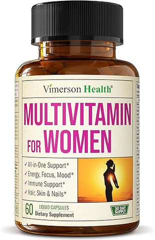 Vimerson Health - Multivitamínico para Mulheres – Completo Multivitamínico Feminino