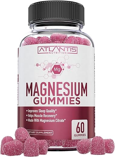 Atlantis Nutrition - Gomas de Magnésio – 770 MG Citrato de Magnésio – Promove Calma