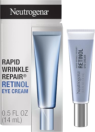 Creme Neutrogena Retinol para Olheiras Escuras, Reparo Rápido de Rugas, Creme Diário Anti-Envelhecimento para Área dos Olhos com Retinol