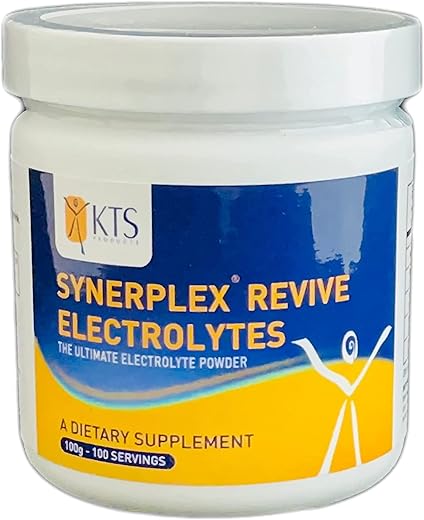 Revive: Pó eletrolítico completo para hidratação, desintoxicação e redução de cãibras – 100g - Synerplex