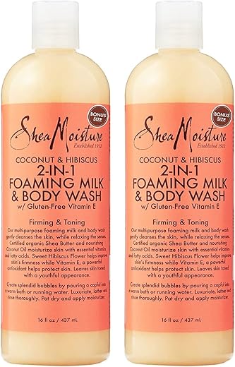 SheaMoisture - Shea Moisture Body Wash Hidratante, Livre de Glúten Coco – 250ml