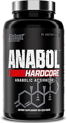 Anabol Hardcore – Ativador Anabólico, Construtor Muscular e Agente de Fortalecimento – 60 Cápsulas - Nutrex Research