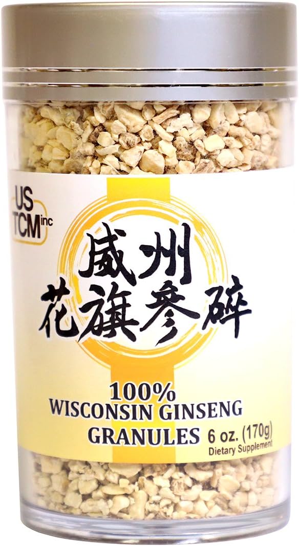 USTCM - Wisconsin American Ginseng Granules – 100% Puro – Ideal para Chás – 170g