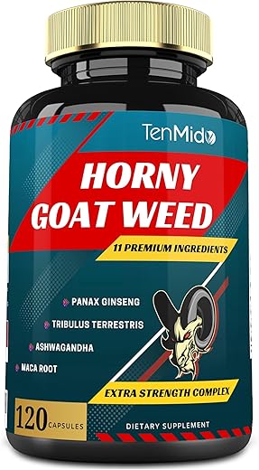 Tenmido - Extrato de Horny Goat Weed em Cápsulas 10000mg – Potência Máxima