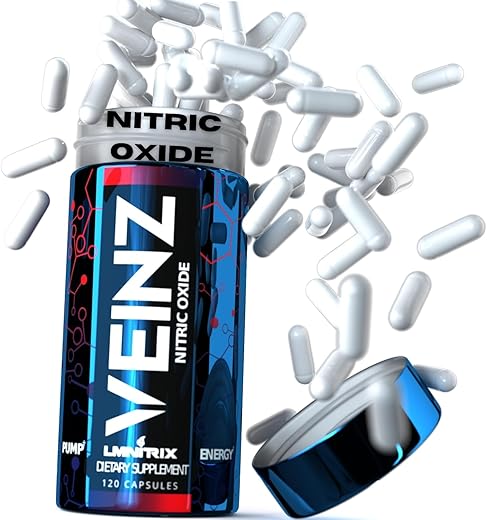 LMNITRIX - VEINZ Pills ✮ Suplemento de Óxido Nítrico com L-Arginina e L-Citrulina | Aumente a Performance | 60 cápsulas