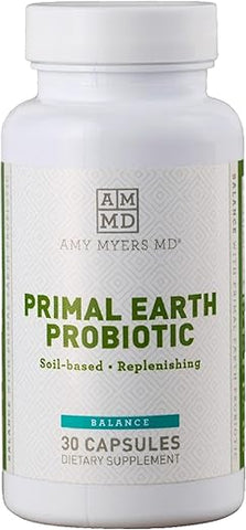Probiótico de Solo de Força de Prescrição – 3 Cepas – Primal Earth SBO Probióticos para Regularidade Intestinal Normal - Amy Myers MD