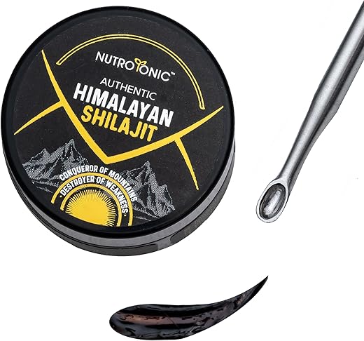 NutroTonic LLC - NUTROTONIC Autêntico Himalaia SHILAJIT | Selvagem Acima de 17000 FT | 100% Seco ao Sol | Resina Premium Orgânica Mais Potente | Testado em Laboratório de Terceiros | Fulvic