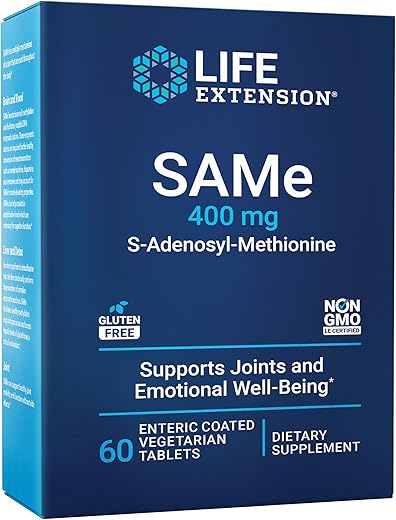 Same 400mg (S-Adenosyl-Methionine) – Suplemento para Articulações | - Life Extension