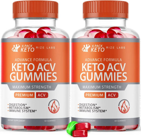 rize labs - (2 Pacotes) 6 Pacotes de Gomas de ACV Keto Advanced Formula 6 Pacotes de Gomas Keto 6 Pacotes de Gomas de ACV Keto (120 Gomas)