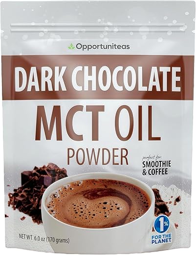 MCT Oil Powder – Cremeira Keto para Café e Bebidas | 100% Natural | 200g - Opportuniteas