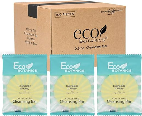 Sabonete em Barra de Limpeza Eco Botanics Tamanho Viagem 15 ml (Caixa com 100 unidades)