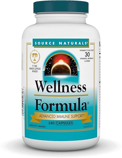 Wellness Formula – Complexo de Defesa Herbal* – 240 Cápsulas | Saúde e Bem-Estar | 100% Natural | Frete Grátis - Source Naturals