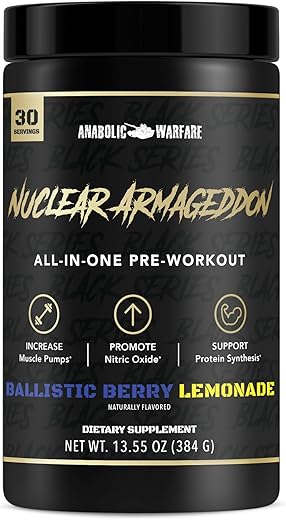 Nuclear Armageddon Pré-Treino em Pó para Homens – Explosão de Energia e Desempenho Máximo - Anabolic Warfare