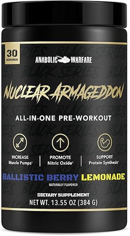 Nuclear Armageddon Pré-Treino em Pó para Homens – Explosão de Energia e Desempenho Máximo - Anabolic Warfare