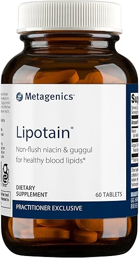 Lipotain – Niacina Não-Flush – 60 cápsulas – 500mg – Metagenics - Metagenics