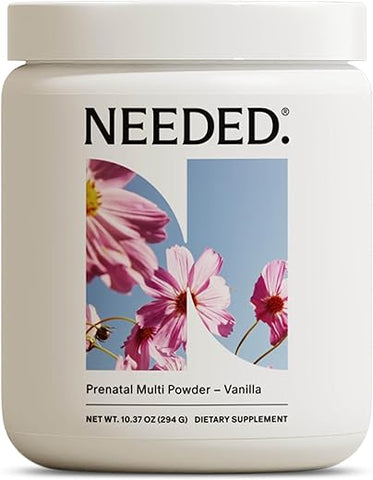 Needed. - Pó Multivitamínico de Baunilha com Colina para Gestantes, Gravidez, Amamentação, Pós-parto | Fórmula Especializada