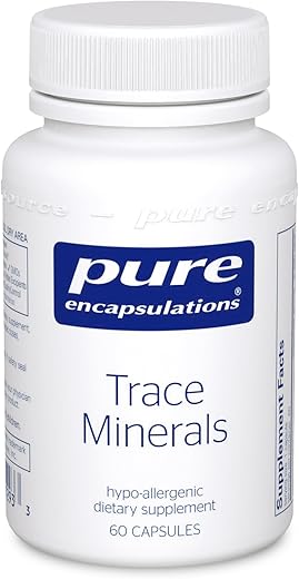 Mistura de Minerais Traços Essenciais para Apoiar o Metabolismo e Função Celular – 60 Cápsulas - Pure Encapsulations