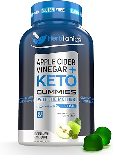 Herbtonics - Gomas de Vinagre de Maçã Herbtonics Keto – Digestão |