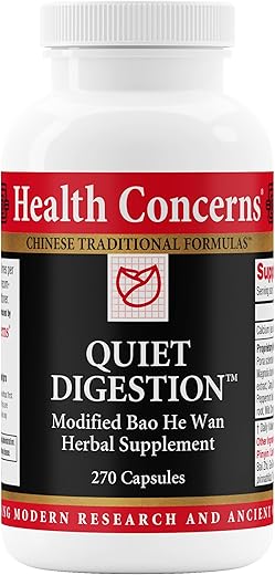 Health Concerns - Quiet Digestion – Suplemento para Digestão Saudável | Saúde Digestiva | 60 cápsulas | Marca
