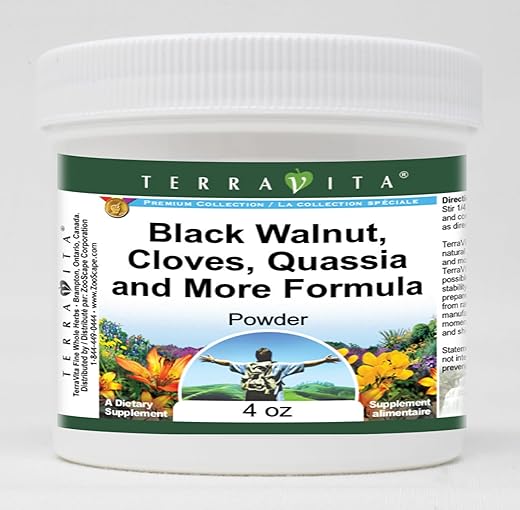 Terravita - TerraVita Fórmula em Pó de Limpeza – Noz Preta, Cravo, Quássia e Mais (120g) – Pacote com 2